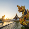 Thai buddhist temple - Serpants and snakes in Watdhammayan, Phetchabun City, Thailand.