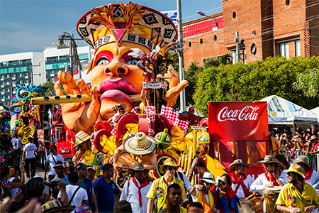 Barranquilla carnival in Colombia