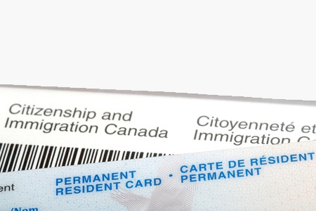 Permanent resident card and cic form