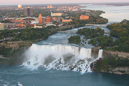 A view of the american side of Niagara Falls