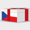 A Gift Box with the flag of Czech Republic