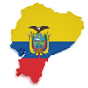 map and flag of Ecuador