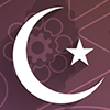 crescent moon and star - symbols of Islam
