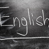 English on chalkboard