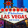 Welcome to fabulous Las vegas Nevada sign with blur strip road