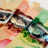 canadian 100, 50, and 20 dollar bill