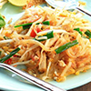 thai chicken dish on white plate