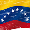 flag of Venezuela in the wind with a texture